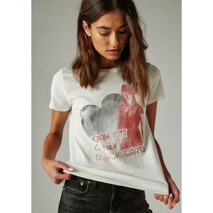 Lucky Brand Joan Jett Crew Tee Size Large